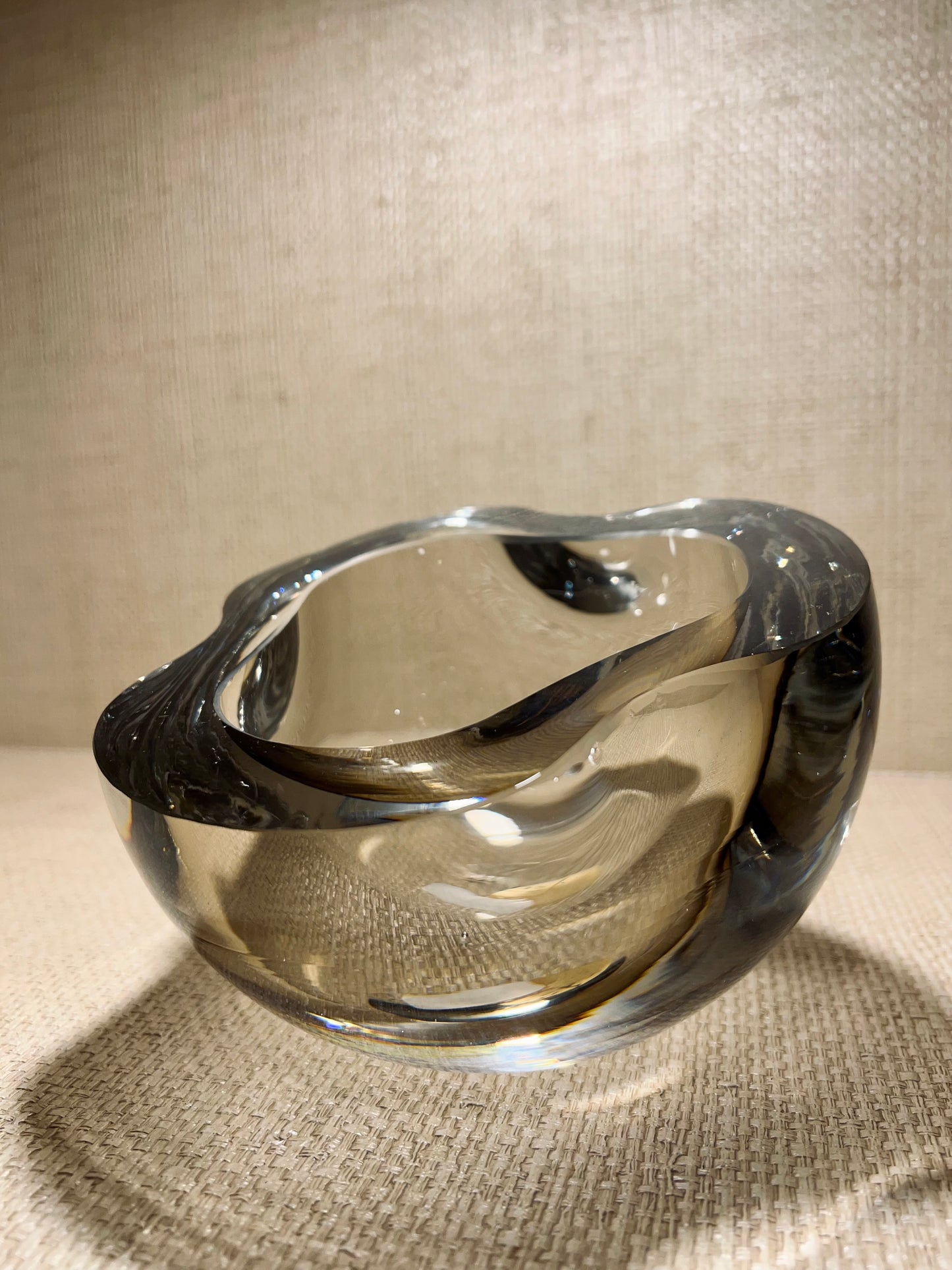 Viento Glass Bowl - Taupe