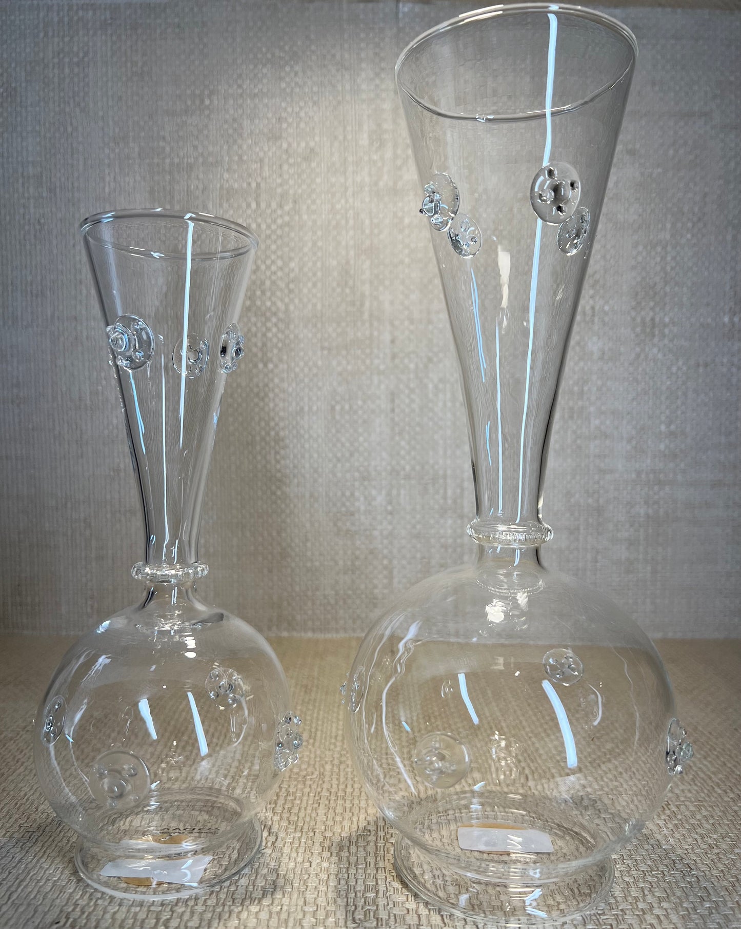 Vendome Glass Vase, 7.75"