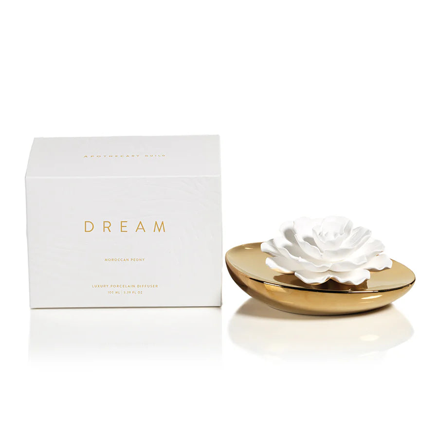 Dream porcelain flower diffuser - Morrocan peony