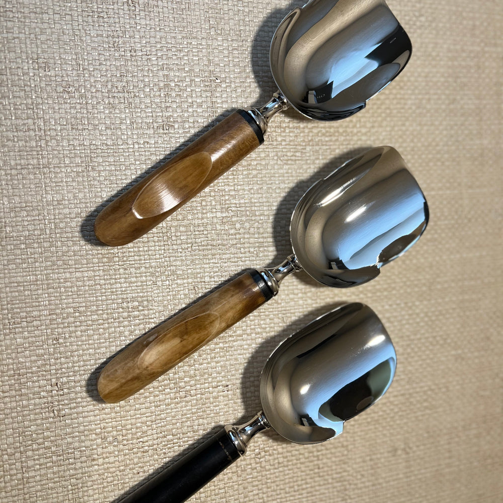 
                  
                    Polished Nickel Ice Scoop w/
Horn Handle
                  
                