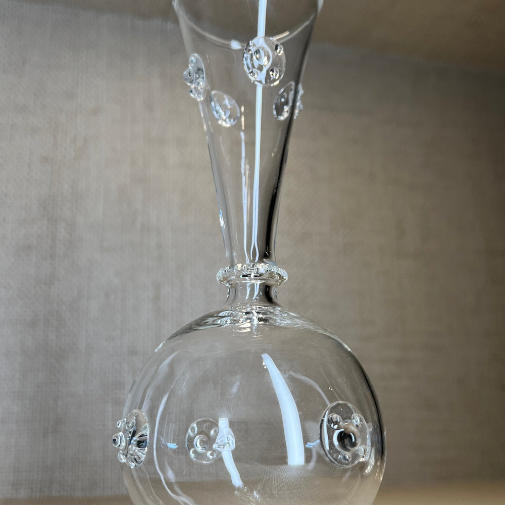 Vendome Glass Vase, 7.75"