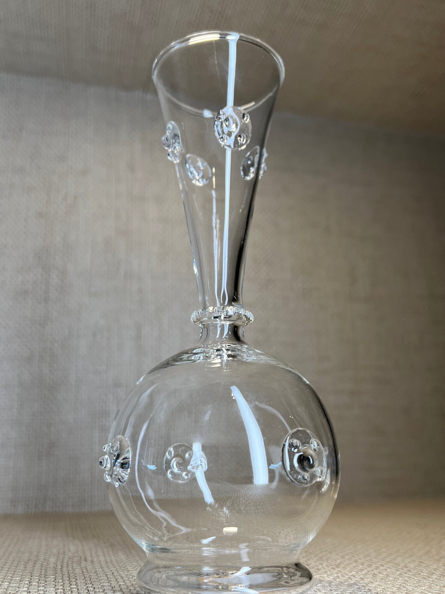 Vendome Glass Vase, 7.75"
