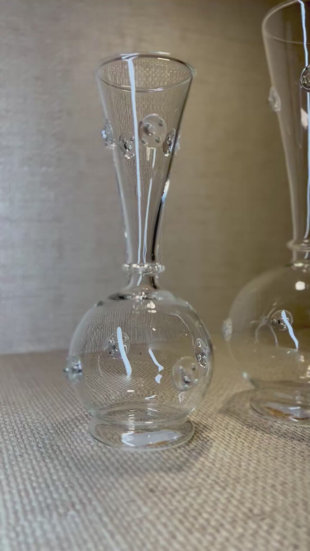 Vendome Glass Vase, 7.75